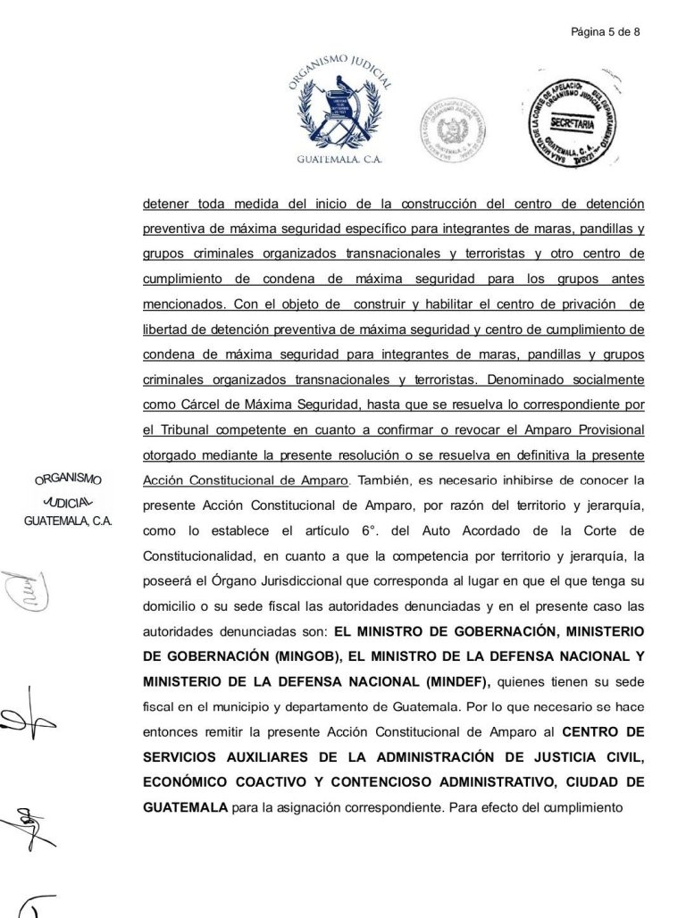 Sala de Izabal detiene construcción de cárcel de máxima seguridad en ...