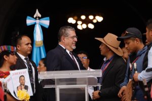 Presidente recibe a autoridades indígenas que marchaban en solidaridad con Luis Pacheco y Héctor Chaclán