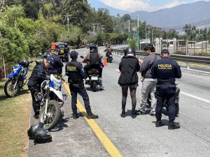 PNC realiza operativos en RN-10 para combatir carrera clandestinas de motos