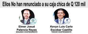 Cinco diputados de la Junta Directiva del Congreso no han renunciado a su caja chica de Q120 mil