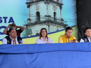 Alcalde Sebastián Siero hace proselitismo en horas de trabajo, hoy visitó Quiché