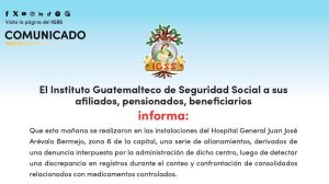 Por irregularidades en medicamentos controlados, allanan hospital del IGSS en zona 6