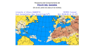 Salud emite recomendaciones por ingreso del polvo del Sahara