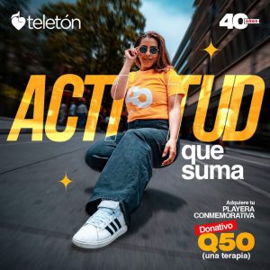 ¡Ya podés encontrar la playera conmemorativa de los 40 años de Teletón Guatemala!