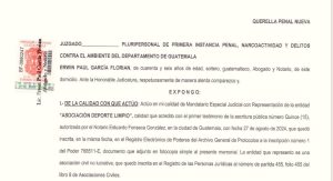 Presentan querella penal contra la directiva del Comité Olímpico Guatemalteco por presunto desvío de Q13,9 millones